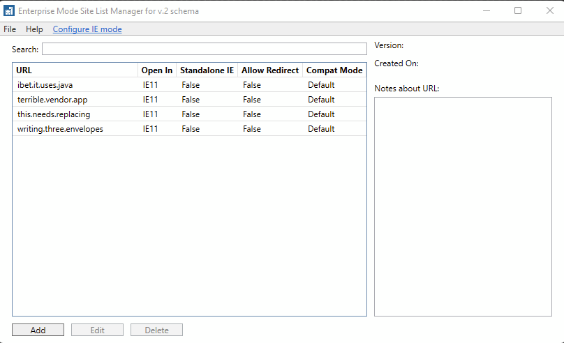 intune edge site to zone assignment list