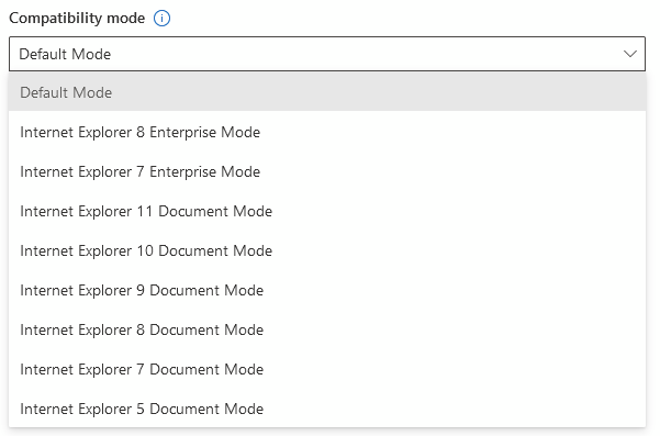 internet explorer 9 compatibility mode