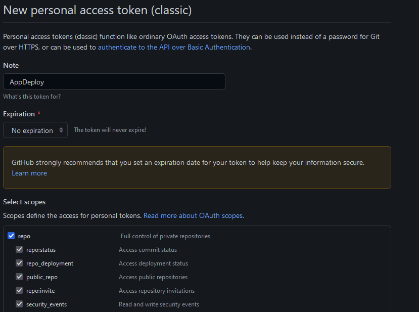 GitHub Access Token