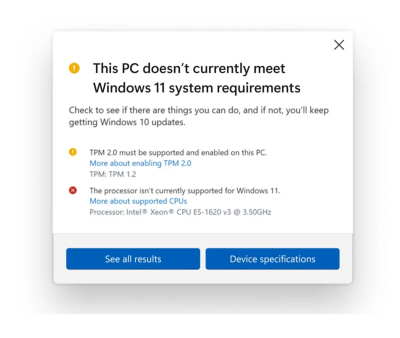 Windows 11 Compatibility Screenshot