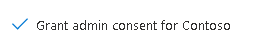 Grant admin consent button