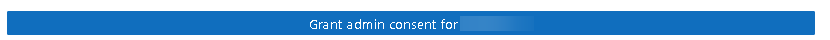 Grant admin consent button